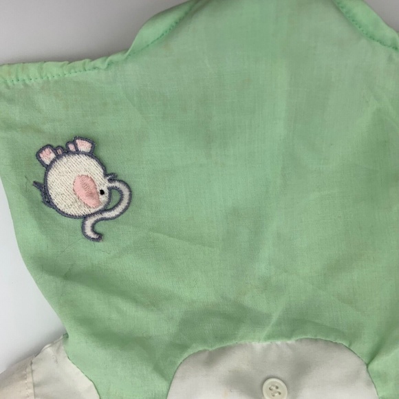Vintage Cabbage Patch Kids Original Elephant Embroidered Collared Outfit - Picture 2 of 16